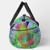 Neon Abstracte madeliefjes met levendige kleuren Plunjezak (Rechts)