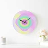 neon abstracte trippy klok (Huis)