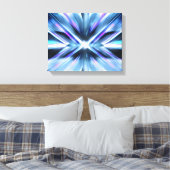 Neon Abstrakt - Der Magnet Canvas Afdruk (Insitu (Slaapkamer))