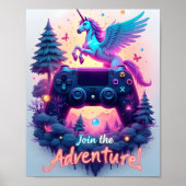 Neon Adventure: Fantasy Gaming Escape Poster (Voorkant)