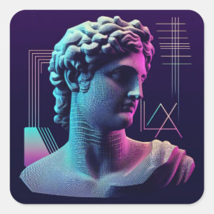 Neon Aelexis Vierkante Sticker