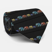 Neon African Elephant Walk Stropdas (Opgerold)