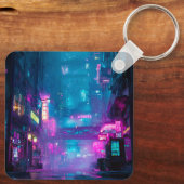 Neon After Midnight Sleutelhanger (Achterkant)