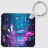 Neon After Midnight Sleutelhanger (Achterkant)