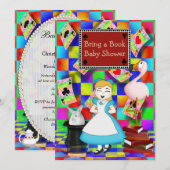 Neon Alice & Flamingo brengen een Baby shower van  Kaart (Voorkant / Achterkant)