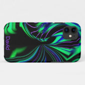 Neon Alien Aura iPhone 5 Hoesje *personaliseer* (Achterkant (horizontaal))