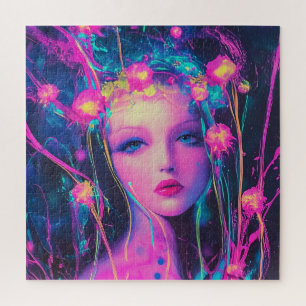 Neon Alien Goddess Legpuzzel