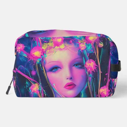 Neon Alien Goddess Toilettasje (Achterkant)