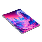 Neon Alien Planet Notitieboek | Sci-Fi Cosmic Jour (Rechterzijde)