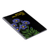 Neon Alpen Aster Pop Art Notitieboek (Rechterzijde)