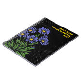 Neon Alpen Aster Pop Art Notitieboek (Linkerzijde)