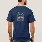 Neon Alpha Wolf T-shirt (Achterkant)