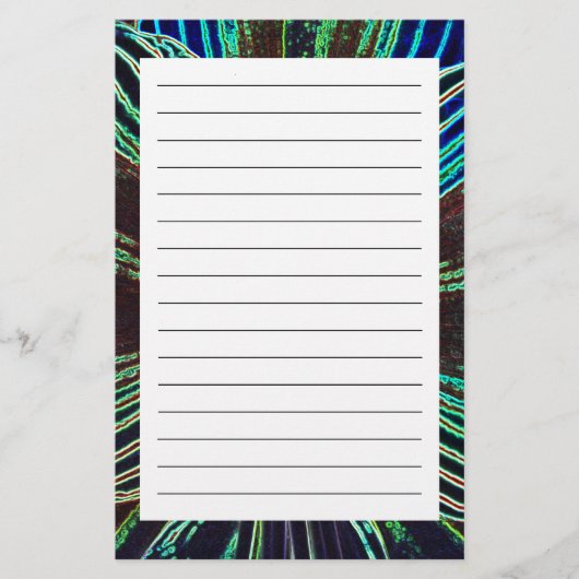 Neon Amaryllis Briefpapier (Voorkant)