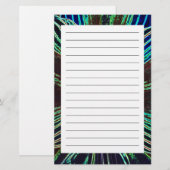 Neon Amaryllis Briefpapier (Voorkant / Achterkant)