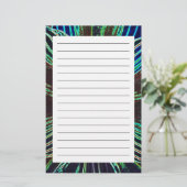 Neon Amaryllis Briefpapier (Staand voorkant)