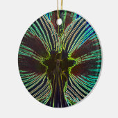 Neon Amaryllis Keramisch Ornament (Links)