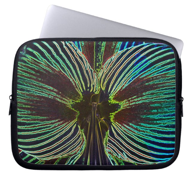 Neon Amaryllis Laptop Sleeve (Voorkant)