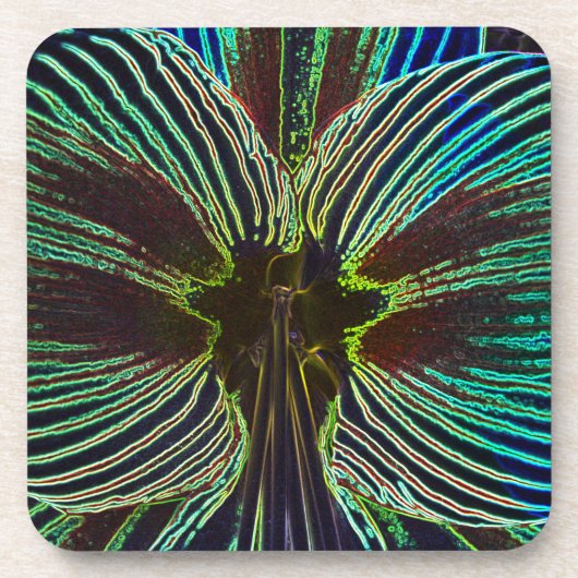 Neon Amaryllis Onderzetter (Voorkant)