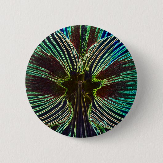Neon Amaryllis Ronde Button 5,7 Cm (Voorkant)