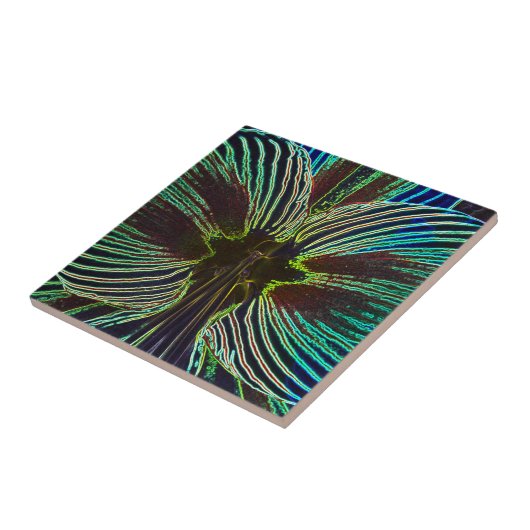 Neon Amaryllis Tegeltje (Zijkant)