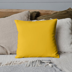 Neon Amber Effen Kleur Klassiek Kussen