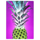 Neon anananaskleurige tropische vruchten Hawaiian Klembord (Achterkant)
