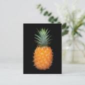 Neon Ananas Glowing Fruit Kunst  Briefkaart (Staand voorkant)