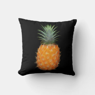 Neon Ananas Glowing Fruit Kunst  Kussen