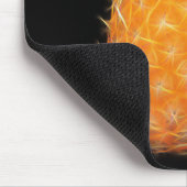 Neon Ananas Glowing Fruit Kunst Muismat (Hoek)