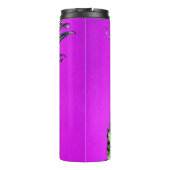 Neon ananas tropische vrucht Hawaïaanse paarse lim Thermosbeker (Achterkant)