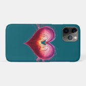 Neon Anatomical Heart iPhone / iPad case (Achterkant (horizontaal))