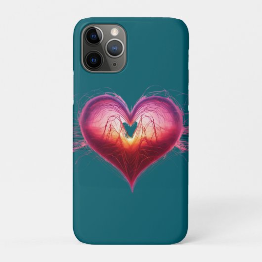 Neon Anatomical Heart iPhone / iPad case (Achterkant)
