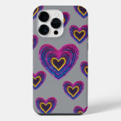 Neon Anatomical Heart iPhone / iPad case Hoesje (Achterkant)