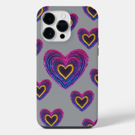 Neon Anatomical Heart iPhone / iPad case iPhone 14 Pro Max Hoesje