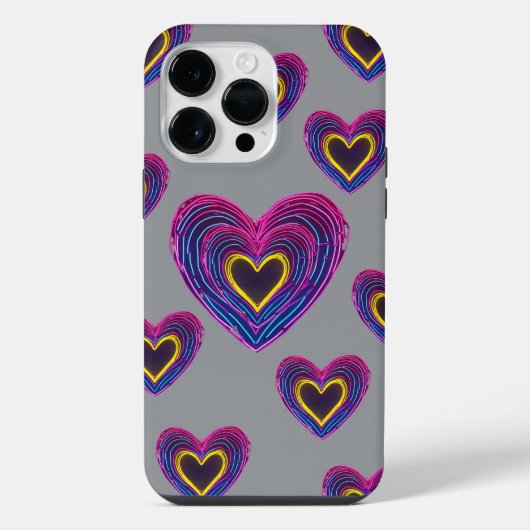 Neon Anatomical Heart iPhone / iPad case iPhone Hoesje (Achterkant)