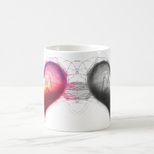 Neon Anatomical Heart iPhone / iPad case Koffiemok (Center)