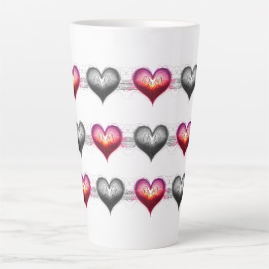 Neon Anatomical Heart iPhone / iPad case Latte Mok (Voorkant)