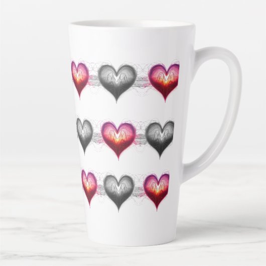 Neon Anatomical Heart iPhone / iPad case Latte Mok (Rechts)