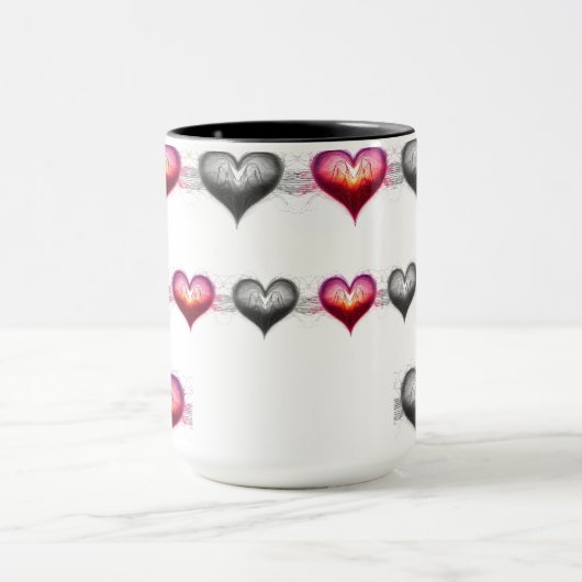 Neon Anatomical Heart iPhone / iPad case Mok (Midden)