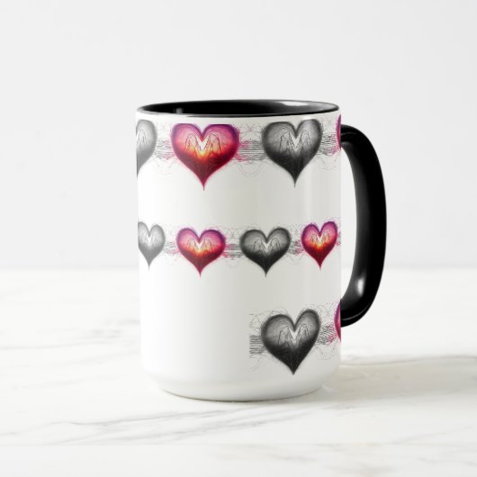 Neon Anatomical Heart iPhone / iPad case Mok (Voorkant rechts)