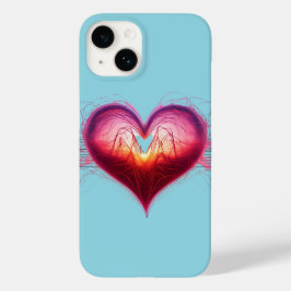 Neon Anatomical Heart iPhone / iPad-hoesje Case-Mate iPhone 14 Hoesje