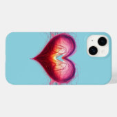 Neon Anatomical Heart iPhone / iPad-hoesje Case-Mate iPhone Case (Achterkant (horizontaal))