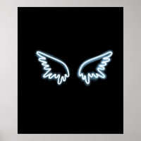 Neon angel wings
