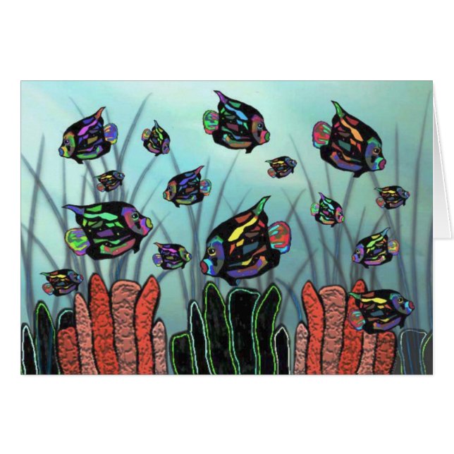Neon Angelfish Coral Reef (Voorkant Horizontaal)
