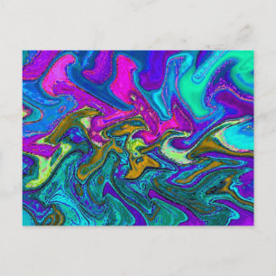 Neon Animal Menagerie Briefkaart