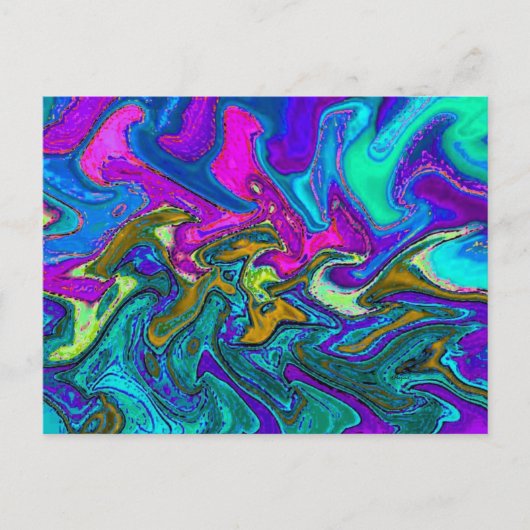Neon Animal Menagerie Briefkaart (Voorkant)