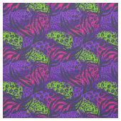 Neon Animal Print Stof (Swatch)