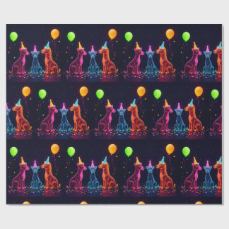 Neon Animal Theme Wrap Cadeaupapier