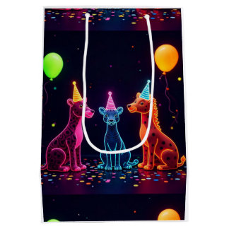 Neon Animal Theme Wrap Medium Cadeauzakje