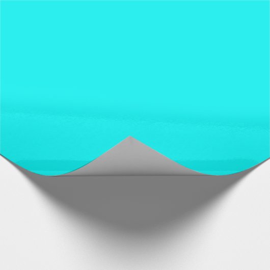 Neon Aqua Blue Cadeaupapier (Hoek)